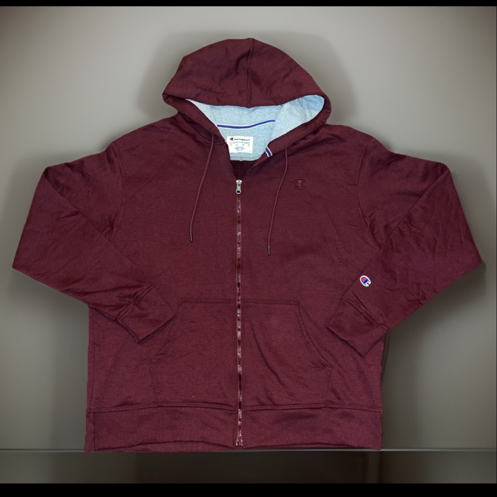Champion Super Soft Brushed Fleece Power Blend Full Zip Hoodie Jacket Sz X-L NWT